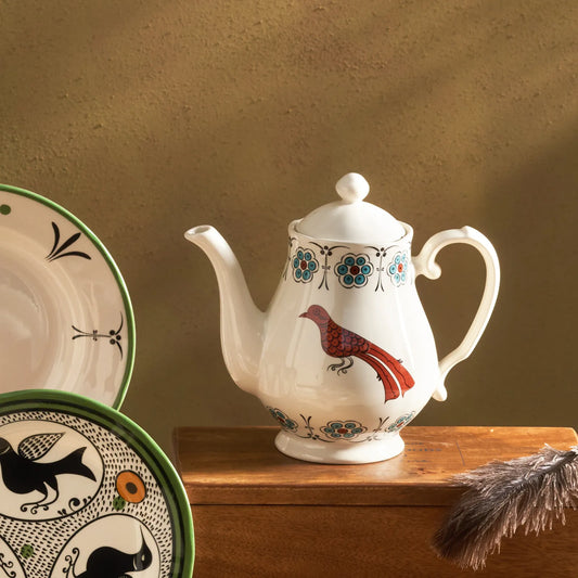 Bird Porcelain Teapot 965 ml