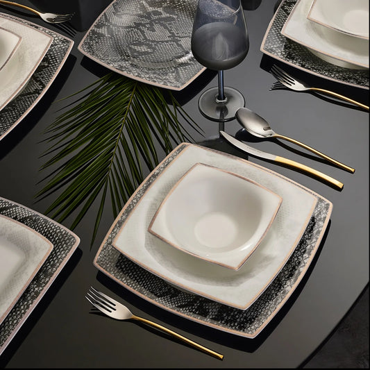 62 Piece Pearl Dinner Set for 12 Persons